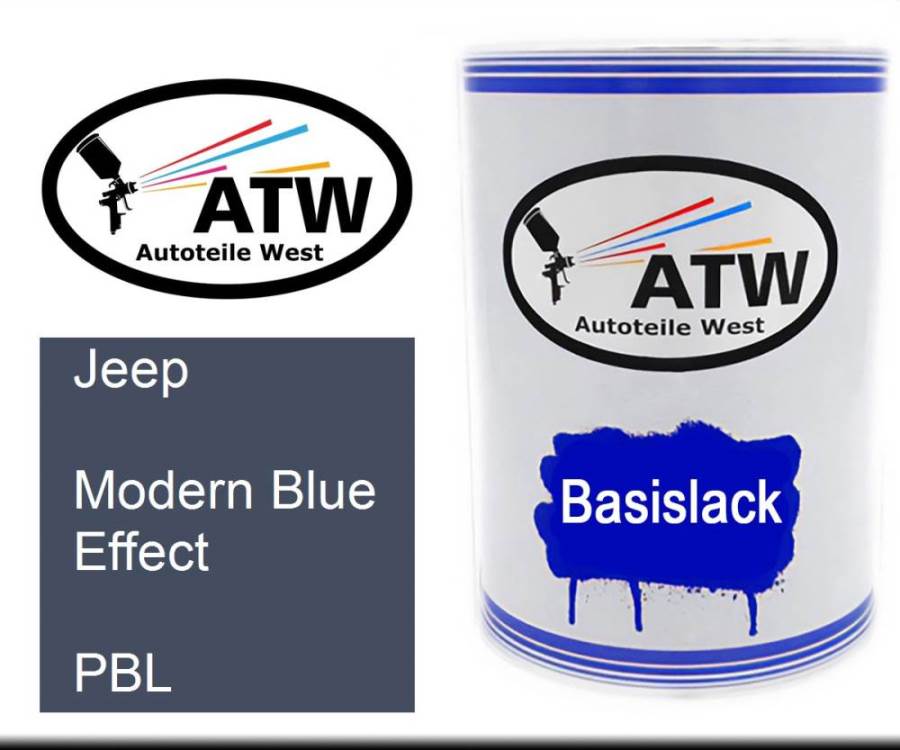 Jeep, Modern Blue Effect, PBL: 500ml Lackdose, von ATW Autoteile West.
